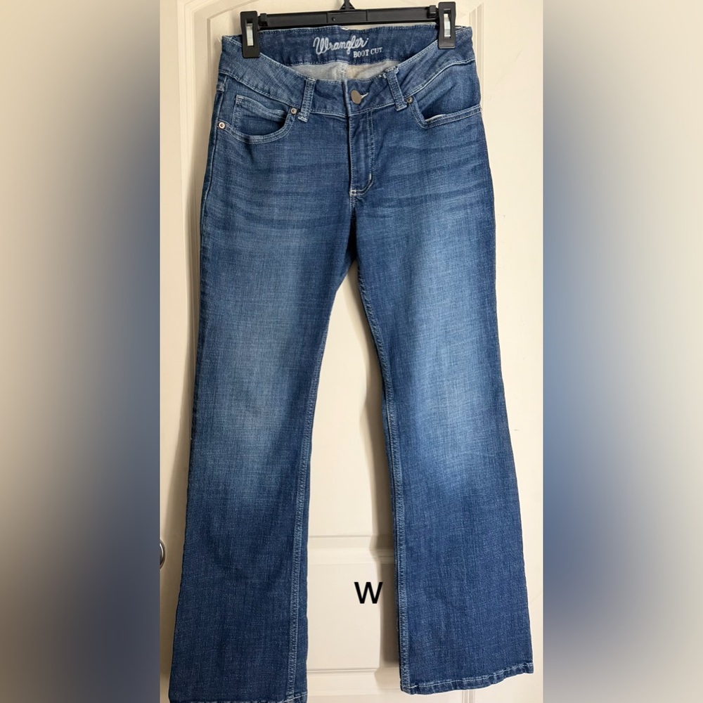 Wrangler boots Classic Blue Women's Jeans 7x30 western boho rodeo casual work